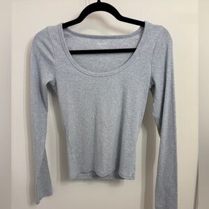 Hollister Blue-Gray Long Sleeve Tee